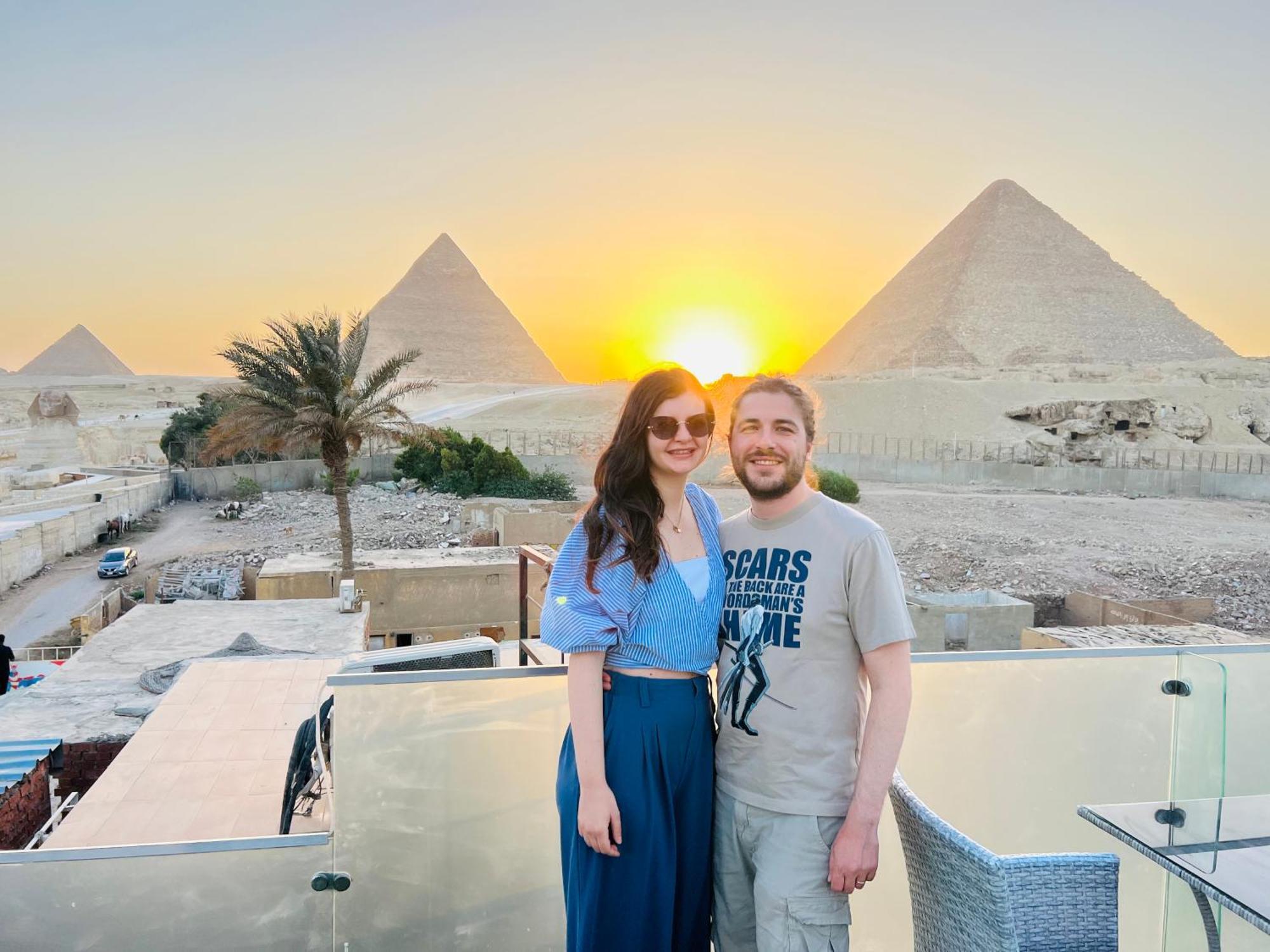 Hotel Blue Scarab Pyramids View Kair Zewnętrze zdjęcie