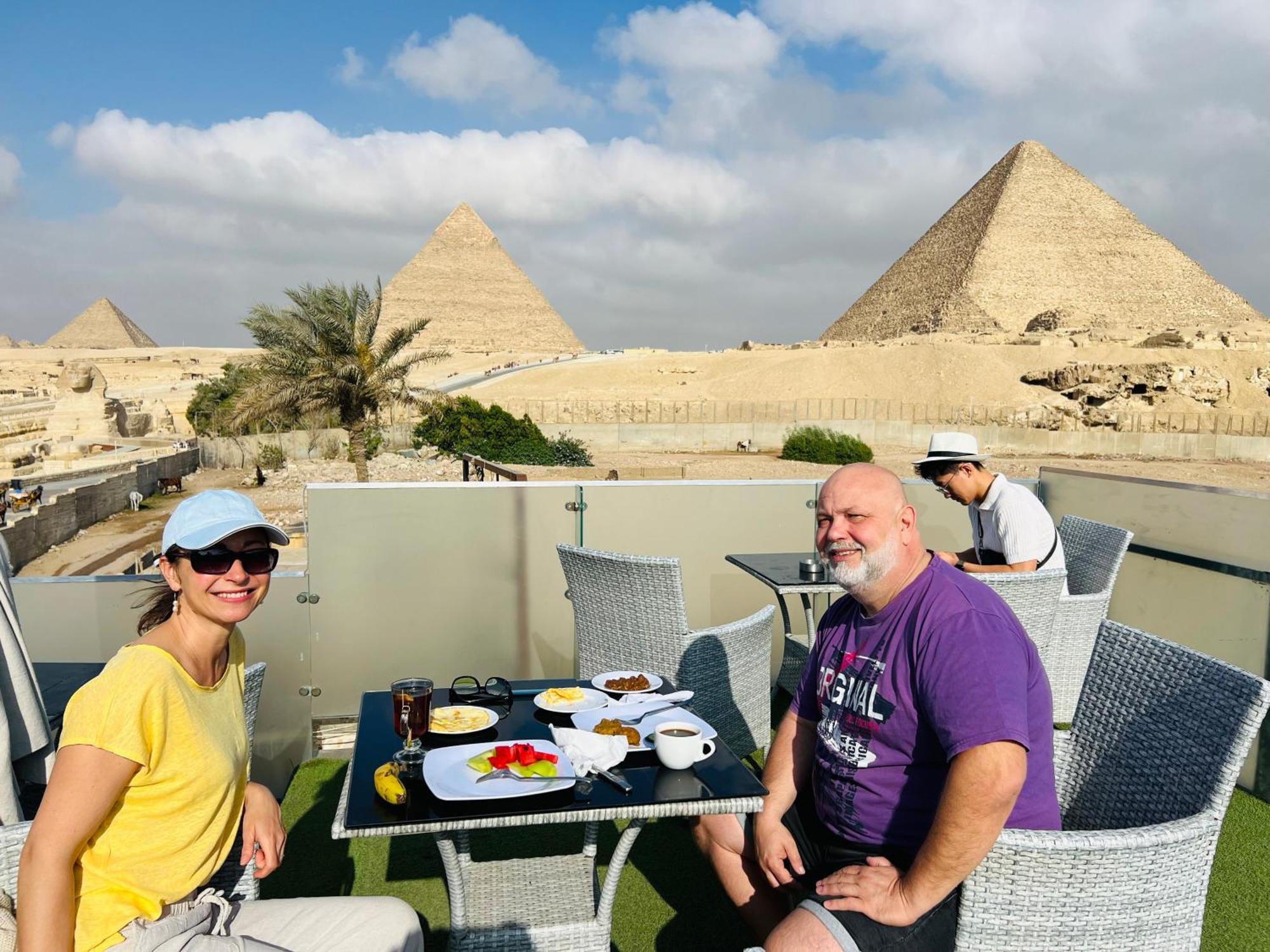 Hotel Blue Scarab Pyramids View Kair Zewnętrze zdjęcie