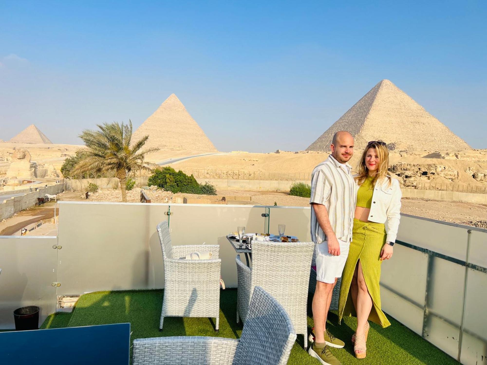Hotel Blue Scarab Pyramids View Kair Zewnętrze zdjęcie